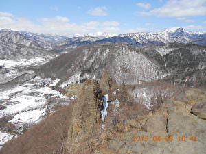 頂上から何時もと違う方向(八剣山パーク)