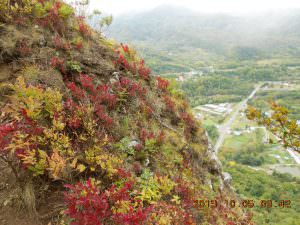 27.10.5山頂からの上砥山入口